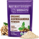Siddhayu Organic Ashwagandha pulveris - 12 oz