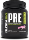 NutraBio PRE Workout Powder - Old Therapy- Setrvalá energie, Duševní soustředění, Vytrvalost - Beta Alanine, Creatine, Caffeine, Electrolytes - 20 Služeb - Dragonfruit Candy