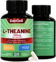 L-teanina 200mg, Aminoacido Supplemento al supporto Rilassamento, Stress, L Theanine Capsules - Non OGM, Gluten Free, 240 Veg Capsules