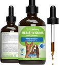 Benessere degli animali Gums sani per i cani - Gums & Dental Health, Cura orale, Respiro sano, Coenzyme Q10, Ossido di zinco, Calendula, Radice di Marshmallow - Olistica-Formulata Veterinaria Topical 4 oz (118 ml)