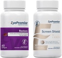 EyePromise Restore Macular 건강 보충교재 스크린 방패 비탄 Chewable 눈 비타민