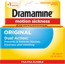 Dramamina Original, Motion Choroby Relief, 36 Count
