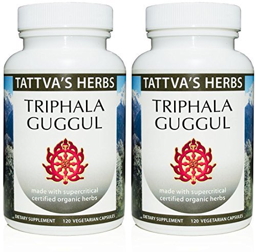 Tattva's Herbs Triphala Guggul CO2 Holistic Extract – 240 Capsules (2-Pack, 120 Count Each)