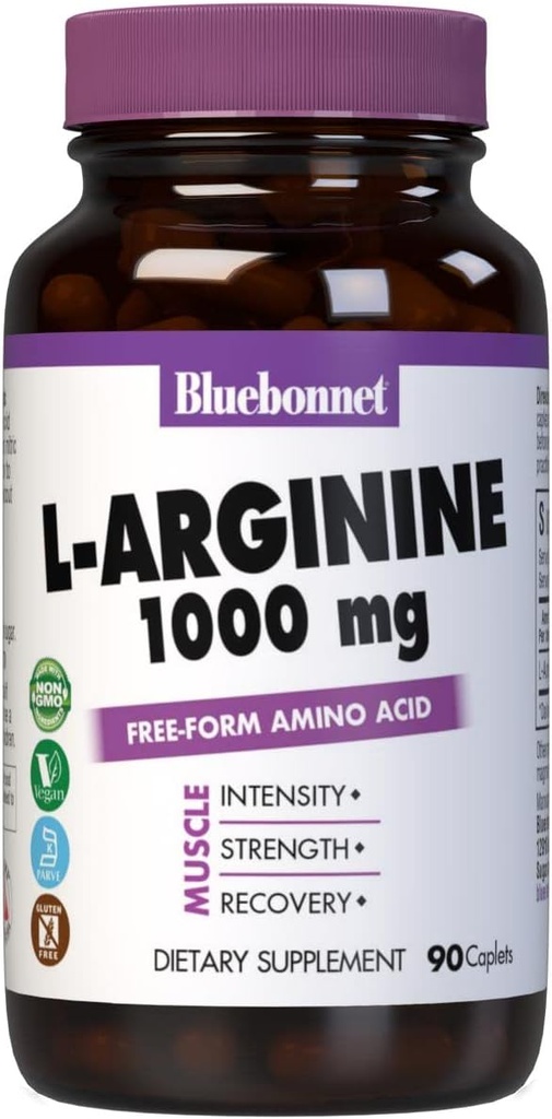 BlueBonnet L- Arginine 1000 mg Capsules, 90 Cacah