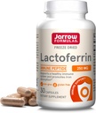Jarow Formulas Lactoferin 250 mg - Imūnsupportējošs glikoproteīns - veselīgas imūnās sistēmas atbalstam un dzelzs absorbcijai - Sasaldēts - Bez lipekļa - Ne-GMO - 30 kapsulas (Servings)