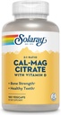 SOLARAYAL & Magnezyum Citrate 2:1 Oran w/Vitamin D-3, Sağlıklı Bones, Muscle & Nervous System Support, High Abxia 180 Capsules