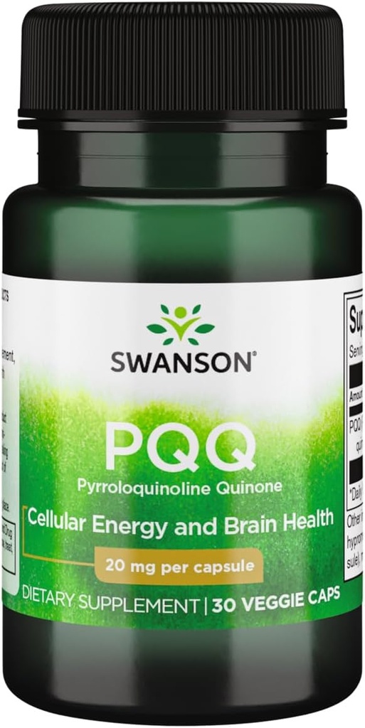 Swanson Pyrlonoline Quinone 20 Milligrams 30 Vieg Capsules