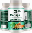 Taulas de Moringa amb Turmeric i Ginger, 300 Piells, 5 mes de subministraments, 150 Serving, 1000 Mg per Serving. One Capsule amb múltiples Benelits - Suports de salut Resumiva(Pack de 1)