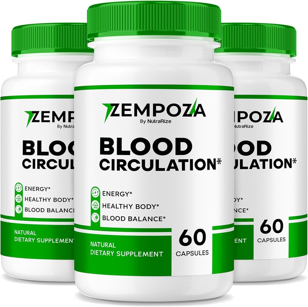 NutraRize (3 db Zempoza kapszula, Advanced Blood Support Formula, All Natural Supplement Fenntartása Egészséges szintek, Hivatalos általános wellness, Pastilas Vélemények (180 kapszula)