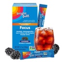 Focus Drink Mix | Ashwagandha, Lion's Mane, B-Complex Vitamins & Zinc | Sugar-Free | Mental Clarity & Clean Energy Without Crash | Non-GMO | BlackBerry Flavor | 21-Day Supply