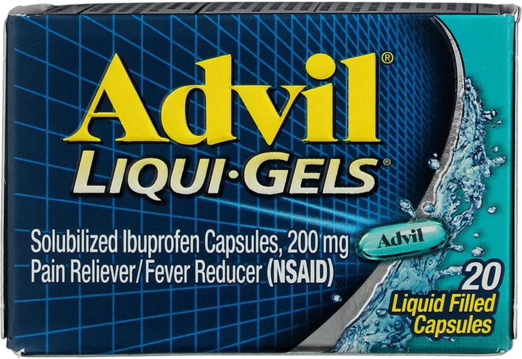Advil Pain Reliver/Fever Reducer Liqui-Gels 20 CP - Koop Packs and Save (pack of 2)