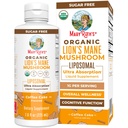 MARYRUTH'S Organics Lions Mane Supplement | Ultra Absorption Liposomal | Full Spectrum Lion's Mane Mushroom | 200mg Beta-Glucans Per Serving | USDA Organic | Vegan | 7.6 oz | 15 Servings