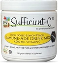 Sufh-C High-Dosed 400 mg. Llimona Climona Pamona Poleach Imne- Ade Beg 250 gram Mida - Refrescant amb Geneoused L-lysine, Bromein & 96% Pure, Caffeine-Free Te Verd