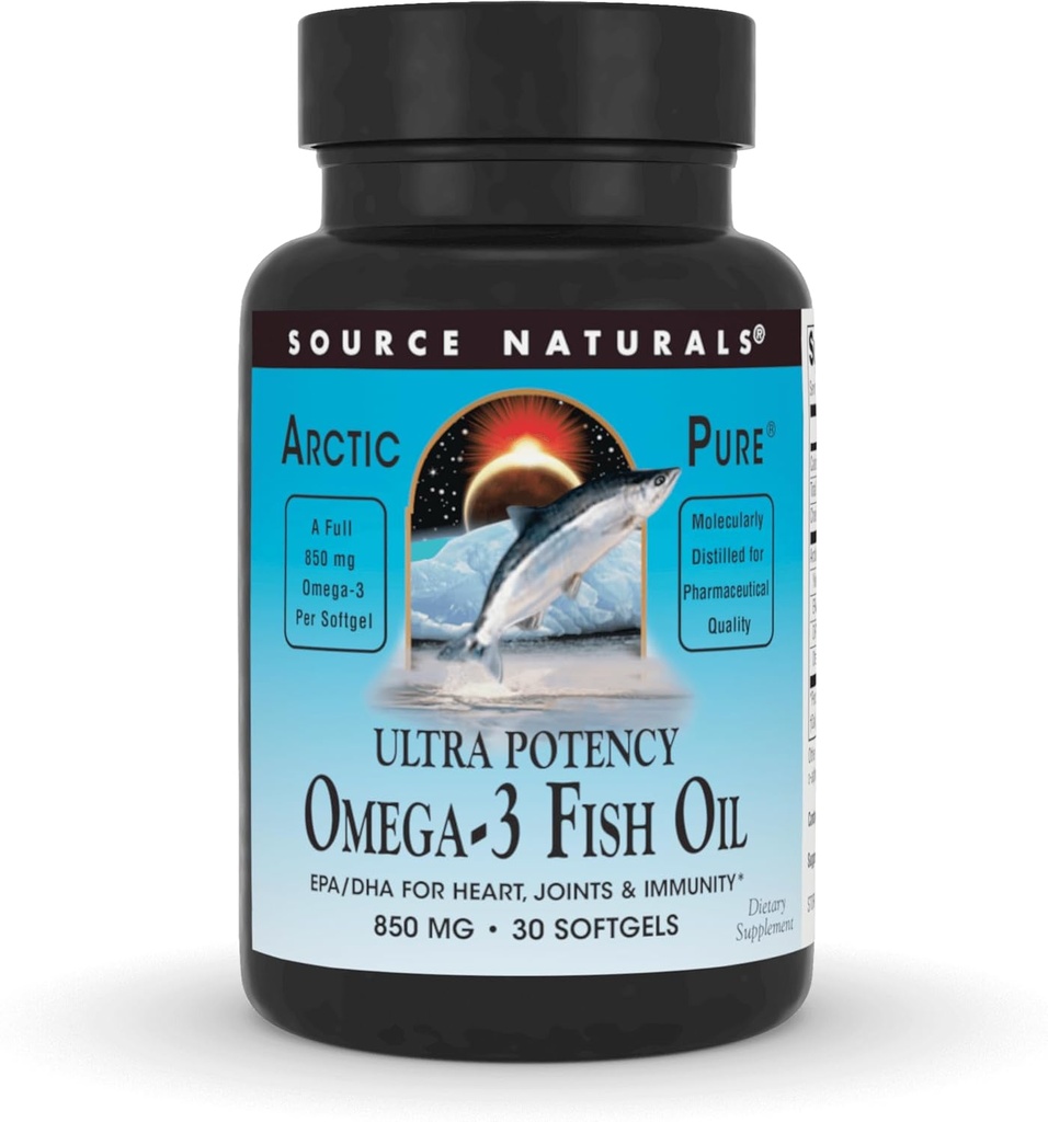 Zdroj Naturals ArcticPure Ultra Potency 850 mg Omega-3 Fish Oil - 30 Softgels