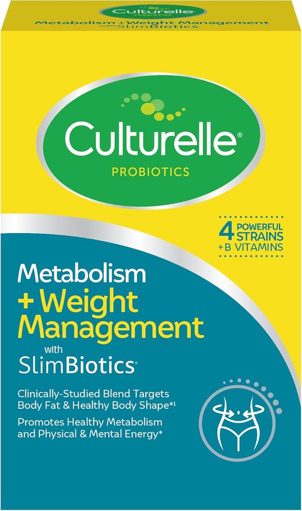 Culturelle Metabolia + painonhallinta SlimBitics® Probiotic Capsules ...