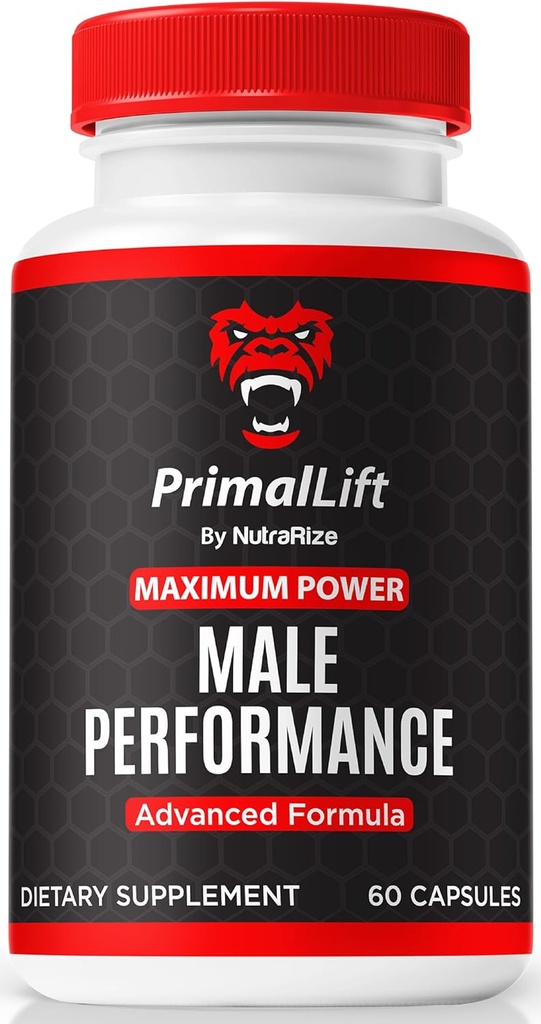 NutraRize PrimalLift 환약, 남자를 위한 공식적인 Primal 상승, PrimalLift 남성 성과, 모든 자연적인 공식 지원 성과 및 전반적인 몸 웰니스, PrimalLift ME 검토 (60의 캡슐)