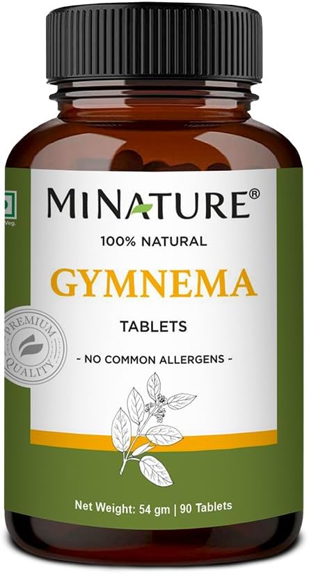Tablet Gymnema oleh mi Nature 124; 90 Tablet, 1000 mg 124; 45 Hari Supply 124; Gurmar 124; Gymnema Sylvestre Suplemen 124; Vegan