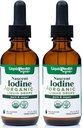 LIQUIDHEALTH USDA אורגני Nascent Iodine נוזל טיפות, טהור Iodine תוספת לתמיכה Thyroid & Immune, תוסף אנרגיה - מיוצר בארה"ב, טבעוני, חסר צבע, חסר טעם Tincture (2 Pack)