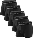 Naravna čustva Moški spodnje perilo Bambus Viscose Boxer Briefs udobno diha spodnje perilo za moške z odprto Fly 5-Pack