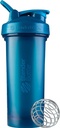 BlenderBottle Classic V2 Shaker Bottle Perfekt für Protein Shakes und Pre Workout, 28-Ounce, Ocean Blue