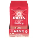 HALLS Throat Soothing (precedentemente HALLS Breezers) Creamy Strawberry Throat Drops, 12 Borse di 25 gocce (300 Total Drops)