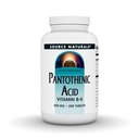 Source Naturals Pantothenic Acid, Vitamin B-5, Dietary Supplement 500mg - 200 Vegetarian Tablets