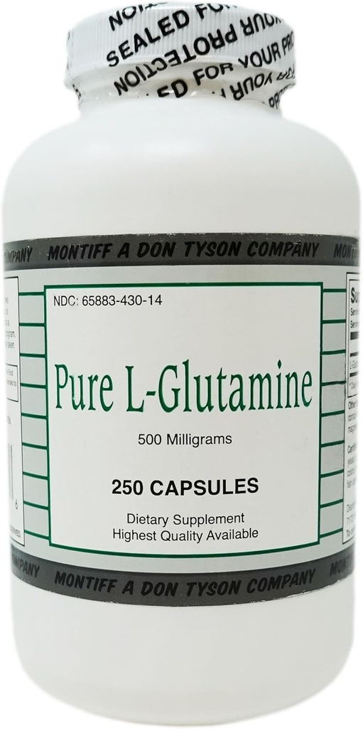 Pure L Glutamine 500 mg 250 capsules