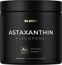 TERRA ELMNT Astaxanthin 24mg + Lycopene 50mg Clinical Strength Carotenoids Skin Supplement w. 100% naturligt från MicroAlgae - Bästa Astaxanthin Supplements för hudhälsa och pigmentering - Astaxantina