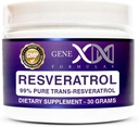 GENEX Trans Resveratrol 1000mg pulver som serverar 99% ren mikroniserad farmaceutisk grad | 30 portioner / 30Grams | 1 Gram Per dag 30-dagars leverans gjord i en GMP & NSF Certified Facility