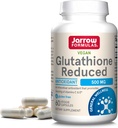 Jarrow Formulas Glutathione Reduced 500 mg - 60 Veggie Capsules - Intracellular Antioxidant - Quality Glutathione supplements - Supports Recycling of Vitamins C ' E - Non-GMO - Gluten Free - Vegan
