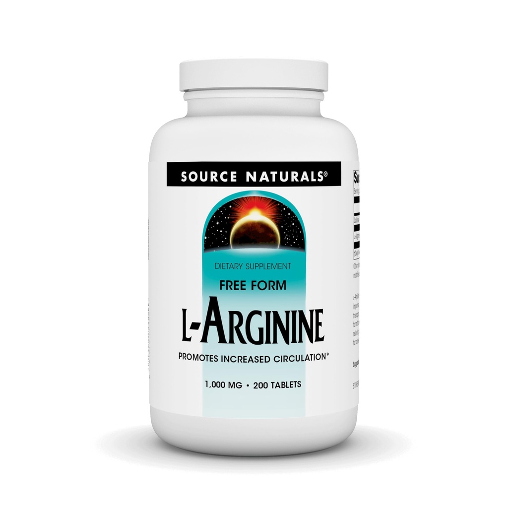 Source Naturals L-Arginine Free Form* - 1000 mg, 200 Tablets