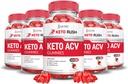 (5 팩) Keto Rush Keto ACV Gummies 고급 공식 1000MG Keto Rush Keto Gummies Apple Cider Vinegar Boost Pomegranate Beet Juice Powder B12 Vegan Non GMO 300 거미