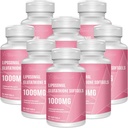 Lipozomální Glutathione Softgels 1500MG, snížený Glutathione dodatek s vitamínem C, lepší absorpce, Non- GMO Výkonný antioxidant pro zdravé stárnutí, detox, imunitní zdraví, 480 Softgels