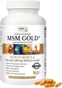 NWC Naturals MSM Gold – Turmeric ile Sistemsel Enzyme Supplement, Tomato Lycopene & BioPerine for Nutrient Abors – Ortak & Kas Desteği – 150 Antioksi-Rich Vegetarian Capsules