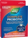 Nature's Way Complete Probiotische Parels, Ondersteunt Digestief Evenwicht*, 1 miljard Live Culturen, Supplement voor mannen en vrouwen, Geen Koeling vereist, 90 softgels