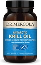 Dr Mercola Antarktika krillõli - 1000 mg - Omega-3 toidulisand EPA & DHA-ga - toetab aju, südant, liigeseid ja immuunsust - GMO-vaba, gluteenivaba ja sojavaba - 60 kapslit (30 serveerimist)