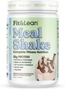 Fit & Lean Meal Shake, Tuk Hořící Strava Náhrada, Protein, Vláknina, Probiotika, Čokoláda, 1LB, 10 Servings per Container