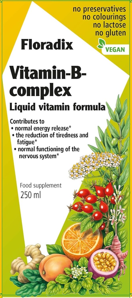 Floradix B-vitamin Komplex Folyékony Formula, 250 ml