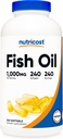 Nutricost Fish Oil Omega 3 Softgels EPA & DHA (1000mg Fish Oil, 560mg Omega-3), 240 Softgels, Non-GMO, Gluteenivaba.