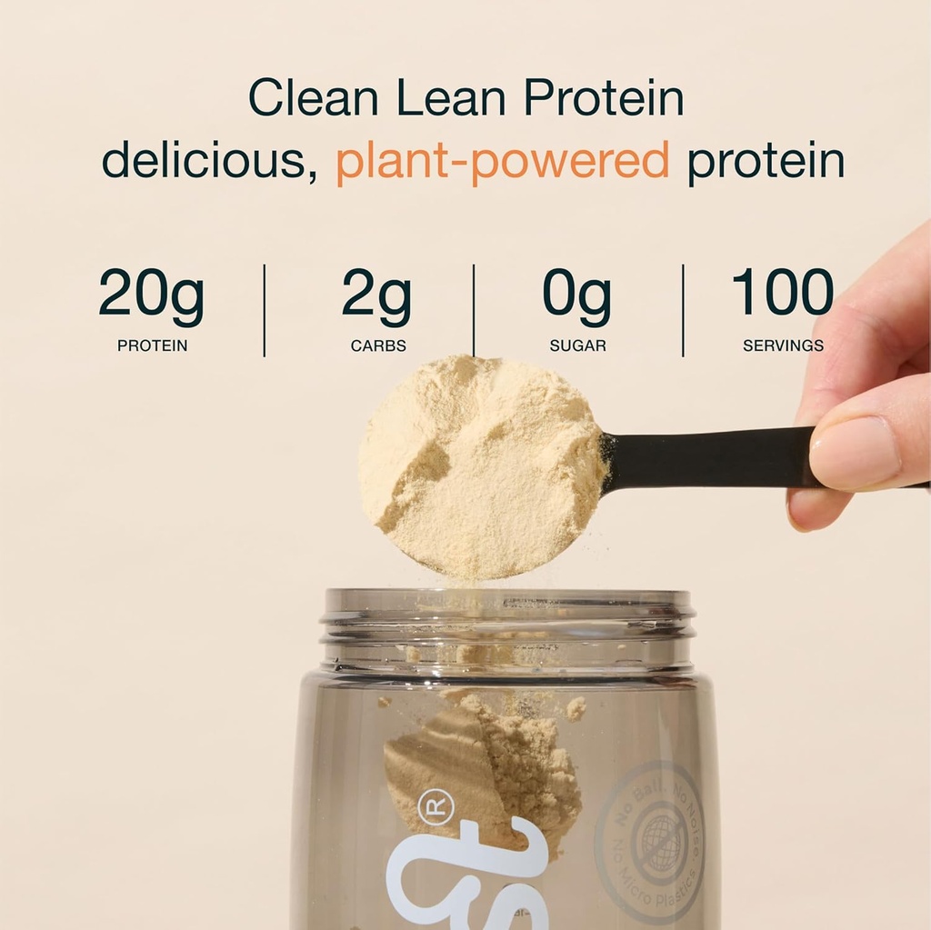 Nuzest - Pea Protein Powder - Clean Lean Protein, Premium Vegan Plant Based Protein Powder, Dairy Free, Gluten Free, GMO Free, Protein Shake, Rich Chocolate, 100 Servings, 5.5 Lb