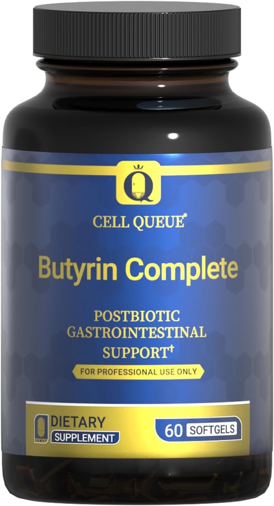 Butyrate Supplement - 3-i-1 Butyric Acid (Tributyrin) Postbiotika för Gut Health & Leaky Gut Support, Colon Health, Bloating, Constipation, Modulating Intestinal Flora, 60 Softgels