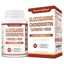 Purely Optimal Glucosamine Chondroitin MSM Supplement w/Turmeric & Boswellia - Glucosamine Sulfate Joint Supplement for Men & Women - 120 Tablets