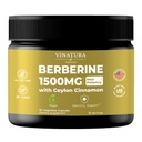 VINATURA Berberine 1500mg - Berberine Supplement with Ceylon Cinnamon, Max Potency Berberine HCL - 90 Capsules
