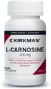 Kirkman – L-Carnosine 200 mg - Allergiker – 90 Vegetarische Kapseln – Aminosäure – Glutenfrei – Casein kostenlos