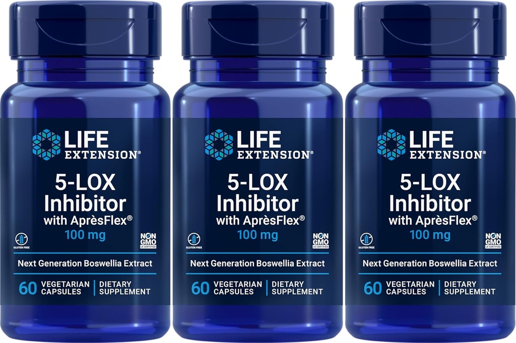 Life Extension 5- LOX Inhibitor s AprèsFlex 100 mg, 60 Vegetariánských tobolek (balení po 3)
