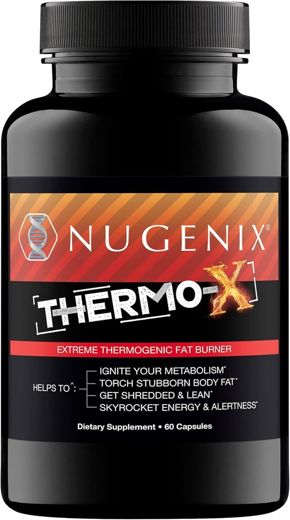 Nugenix Thermo-X: Thermogenic Fat Burner Supplement for Men, Reptember, 60 เคานต์