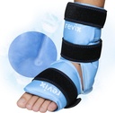 REVIX Ankle Ice Pack Wrap per il sollievo del dolore del piede e le lesioni dei piedi, gel riutilizzabili gel freddo gel per Achille Tendonitis, Plantar Fasciitis, caviglie e tacchi