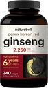 NatureBell Korean Red Ginseng 2.250mg na serviranje, 240 Softgels 