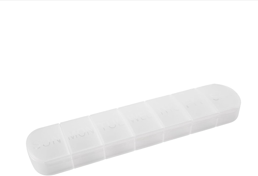 Viikoittainen pilleri Organizer, suuri 7 päivän vitamiini tapauksessa Muistutus, Matte White, Päivittäinen lääke Box, AM PM kapselit Disperser säiliö lääkehoitoa, ravintolisä, kalaöljy, tabletit, Gla