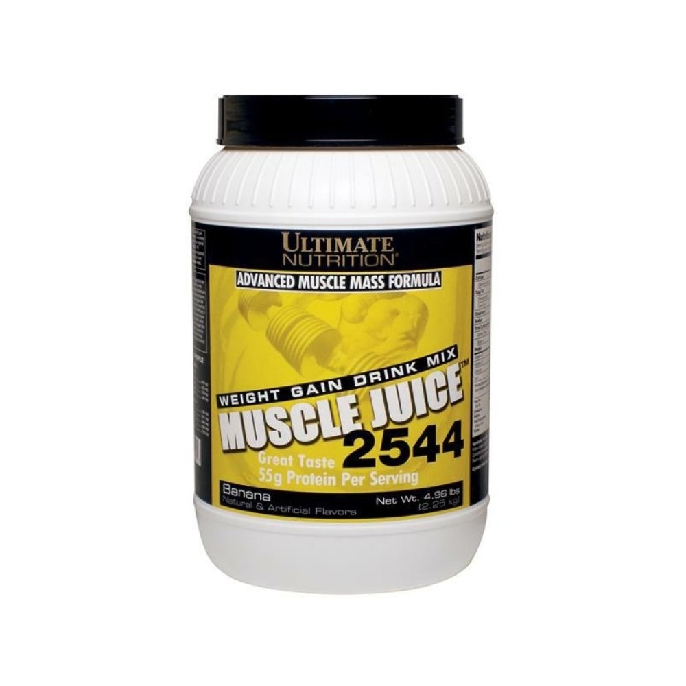 Ultimate Nutrition Muscle Juice, Weight Gain Drink Mix - Mass Gainer Workout Powder for Men & Women - Supplement for Lean Muscle Growth & Immune Support with 55g Protein - Banana, 4.96lb
